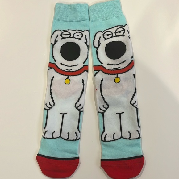 ♥️ NWT Family Guy Brian Griffin Cotton Graphic Socks 6-13 - Picture 1 of 3